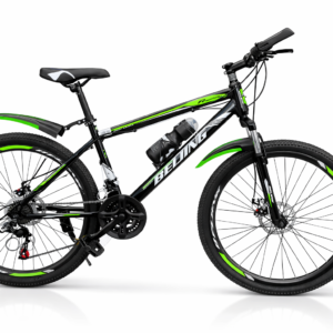 Size 26 mountain bike with front shocks and mechanical disc brakes